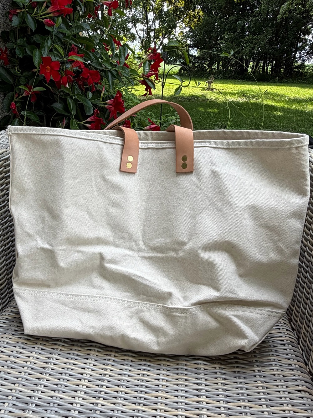 Miron Crosby XL Y’all Tote Bag Cowboy Canvas Boots Western - Picture 6 of 10